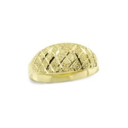 Anel Granitado em Ouro 18 Kilates � 25261